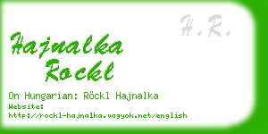 hajnalka rockl business card